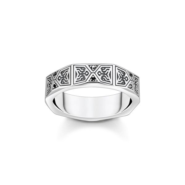 Thomas Sabo - Rebel At Heart Faceted Svart Stein Ring