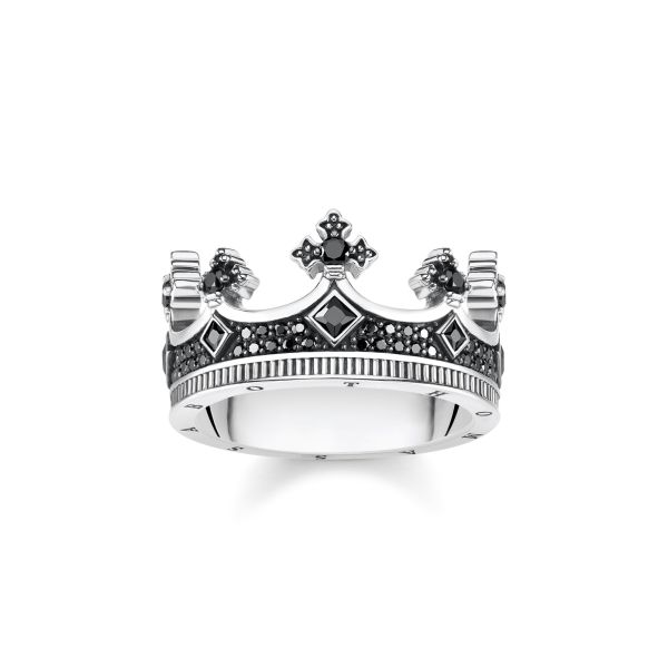 Thomas Sabo - Rebel At Heart Krone Svart Stein Ring