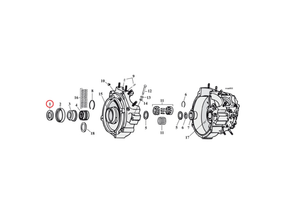 Sprocket shaft spacer shim. .060"