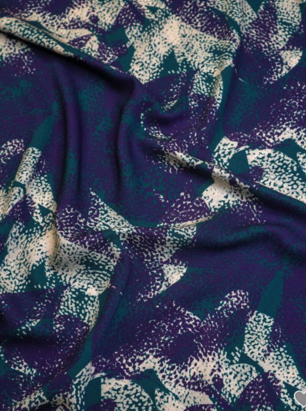 Bree Teal - Viskosetwill 