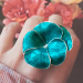 Blomst Ring - Turkis 138