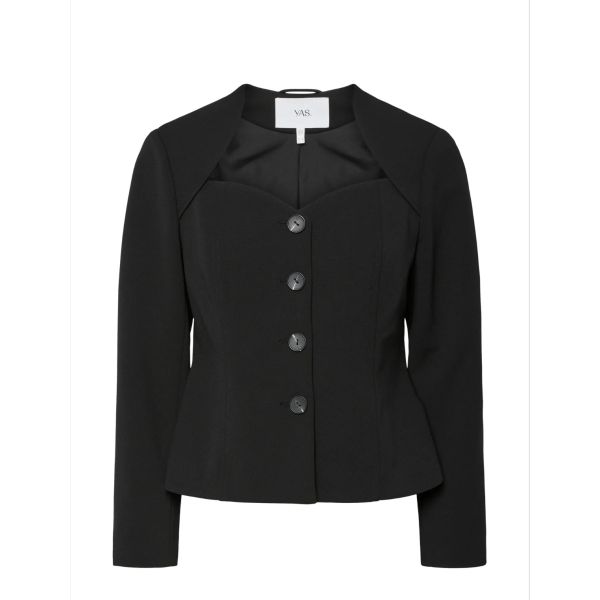 Favo Blazer Top - Black