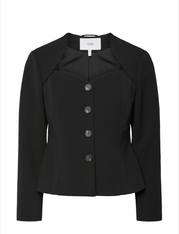 Favo Blazer Top - Black - Image 2