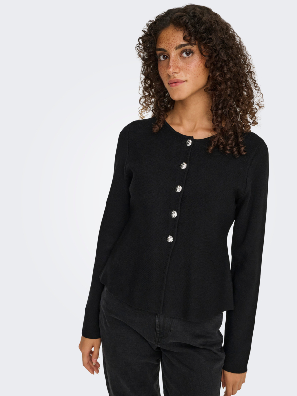 ONLMELLI LS ONECK BUTTON CARDI NCA KNT - Image 5