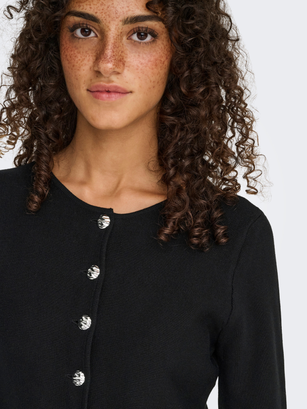 ONLMELLI LS ONECK BUTTON CARDI NCA KNT - Image 6