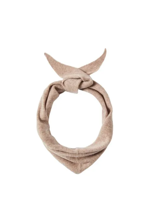 Maria Narrow Cashmere Scarf - Fungi Melange 