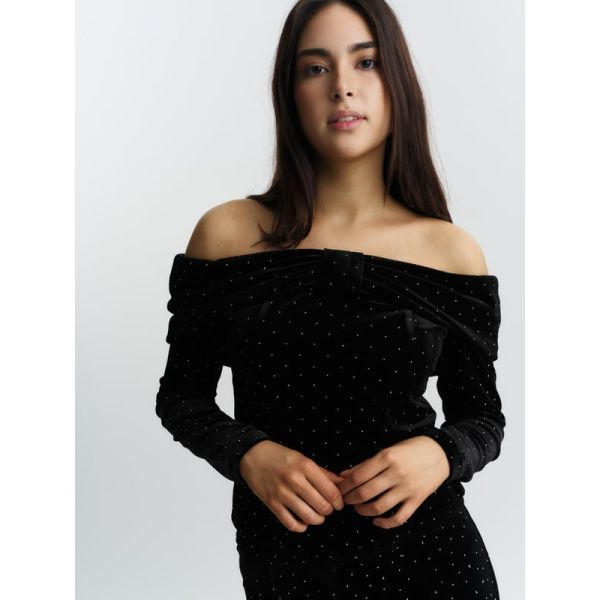 Tale Stud Velour Top