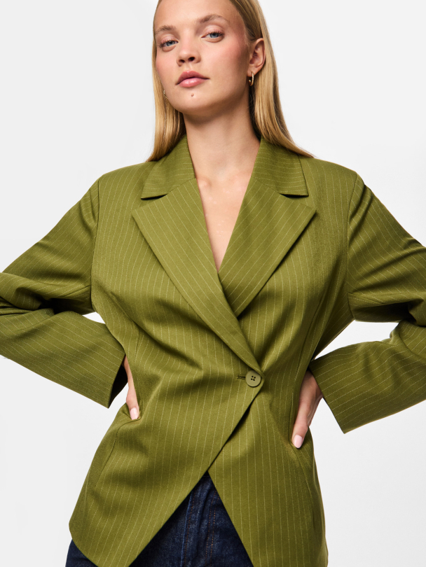 PCFALKA LS FITTET PINSTRIPED BLAZER D2D - Image 5