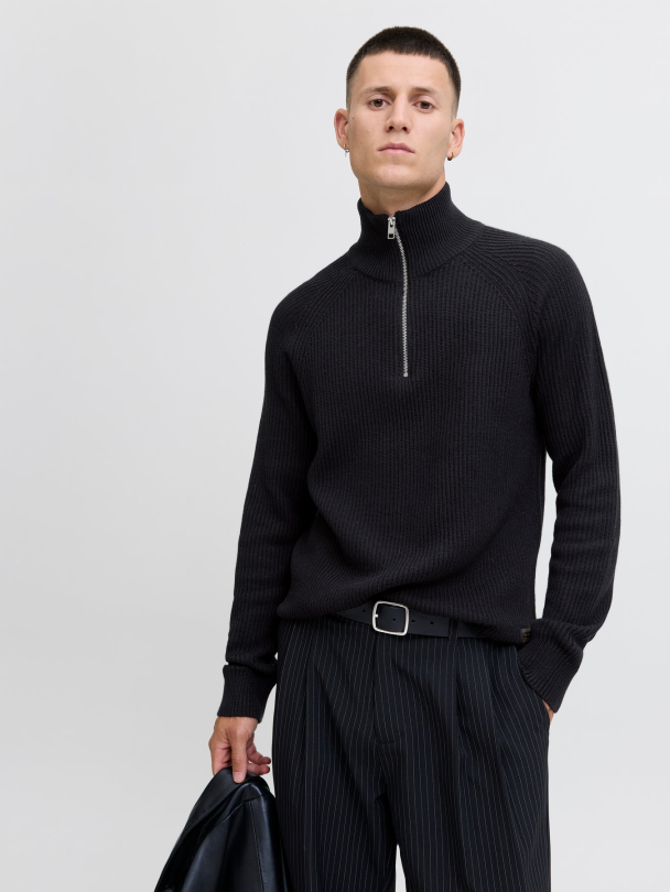 JJPANNEL KNIT HALF ZIP AW25 - Image 3