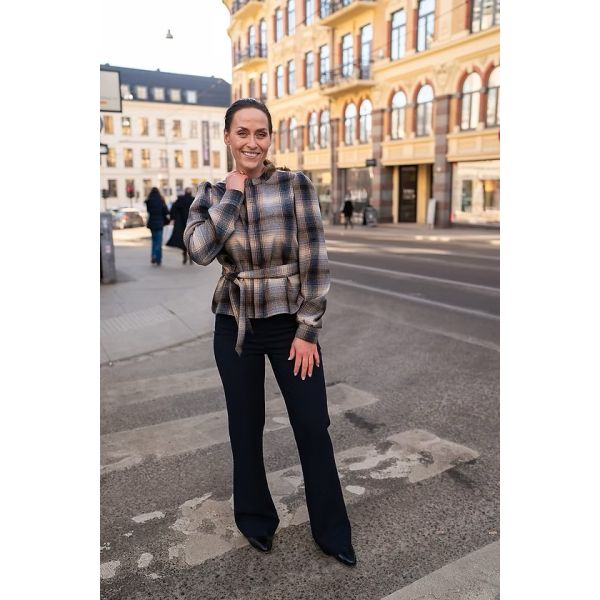 Cabor Jakke blå/beige    |     Cabor Jakke blå/beige fra Undorn