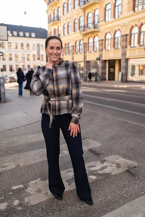 Cabor Jakke blå/beige    |     Cabor Jakke blå/beige fra Undorn