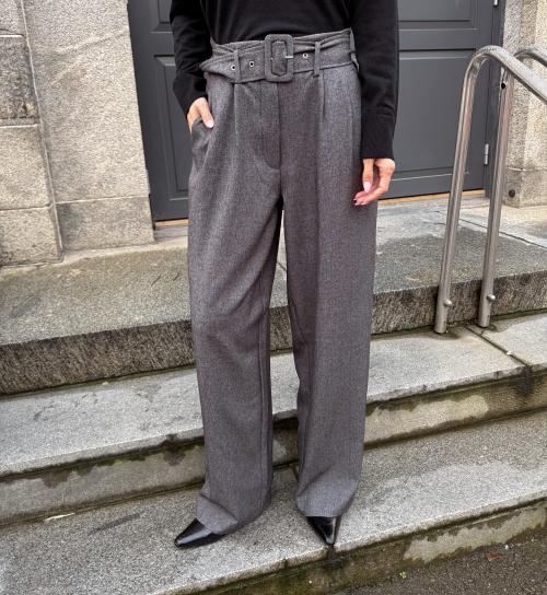 Wide Camilla Pant - Black Structure