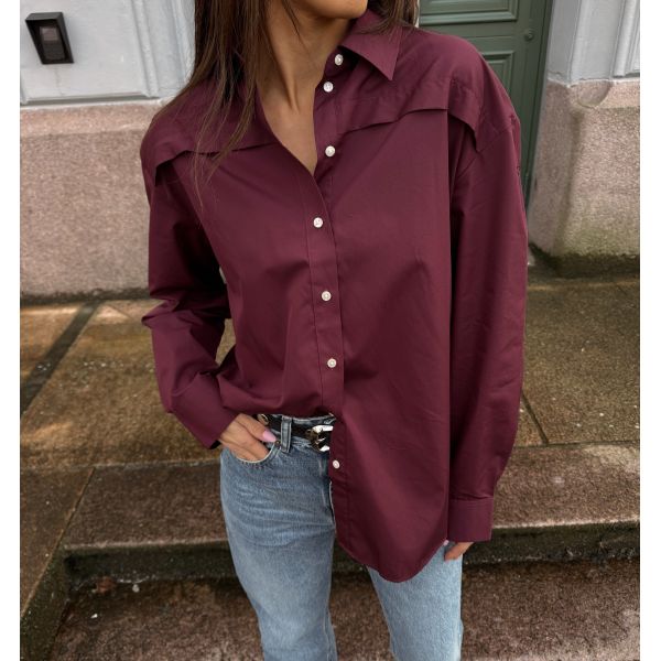 Allison Oversize Shirt - Fig