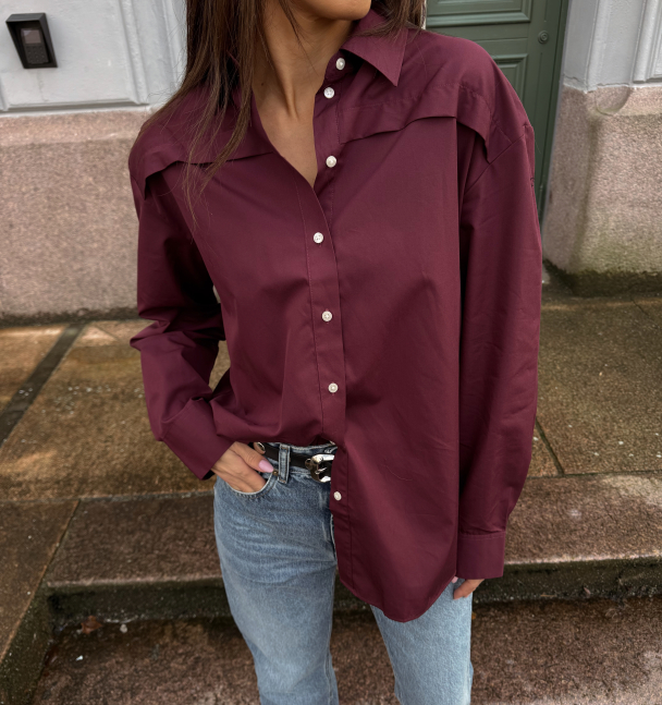 Allison Oversize Shirt - Fig - Image 1