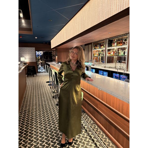 Selene Slim Dress - Avocado