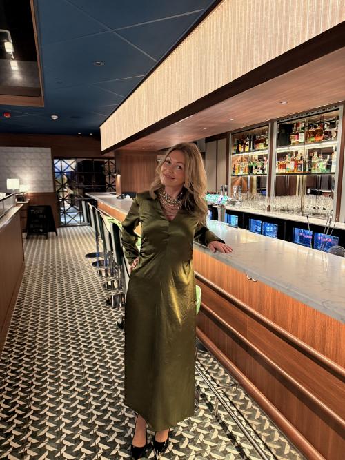 Selene Slim Dress - Avocado