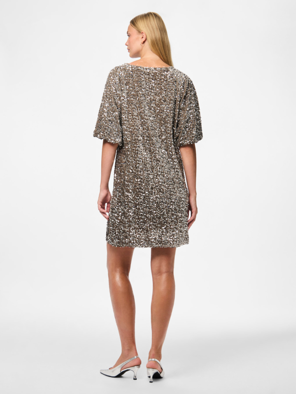 PCKAM SS PUFF SLEEVES DRESS JRS BC - Image 2