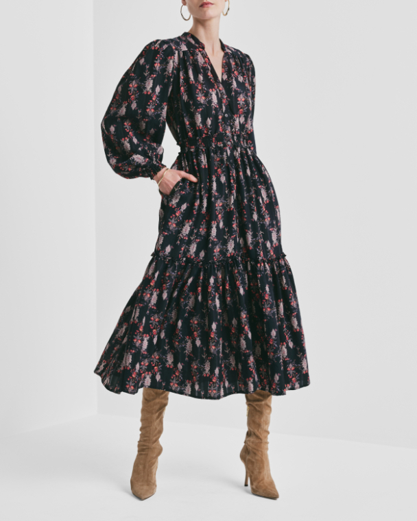 Bohemian Belt Dress - Midnight Paisley  - Image 2
