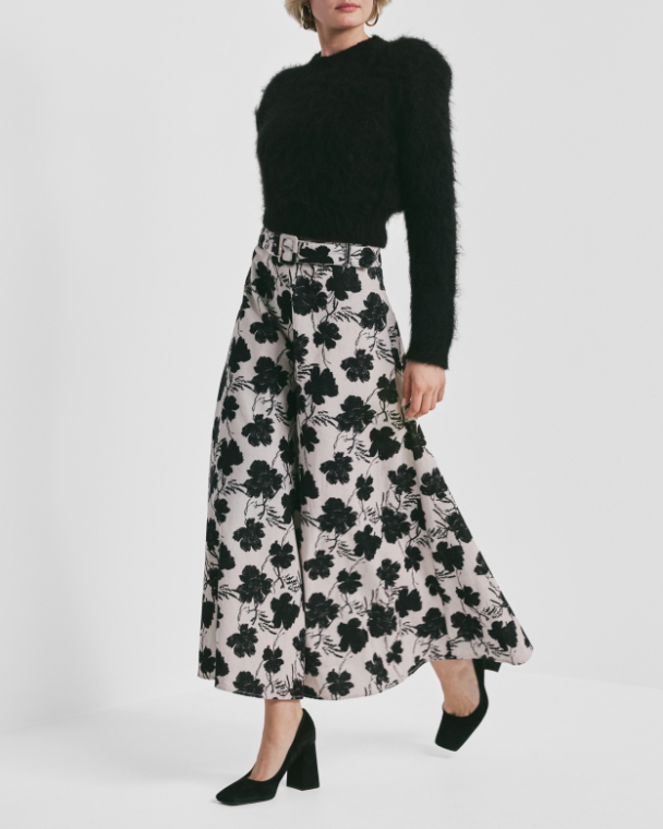 Baby Cord Maxi Skirt - Vintage Peony  - Image 3