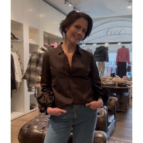 Pearl Brown Blouse  |   Pearl Brown Blouse fra New York Simplicity