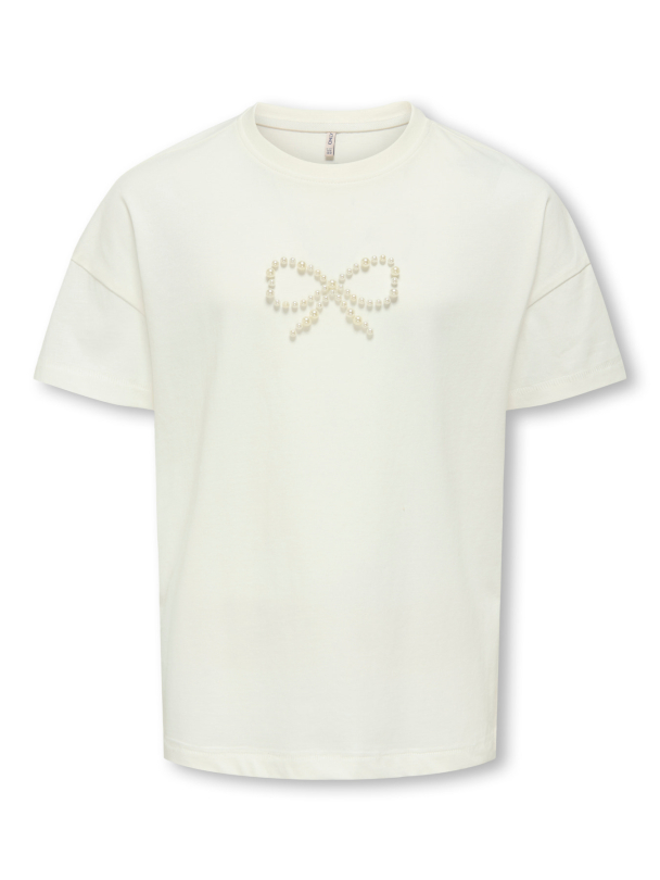 KOGKATE LIFE SS O-NECK PEARL TOP JRS - Image 1