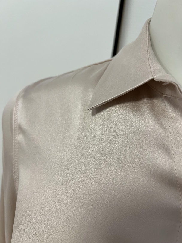 Amuse Classic Silkebluse, Pink - Image 2