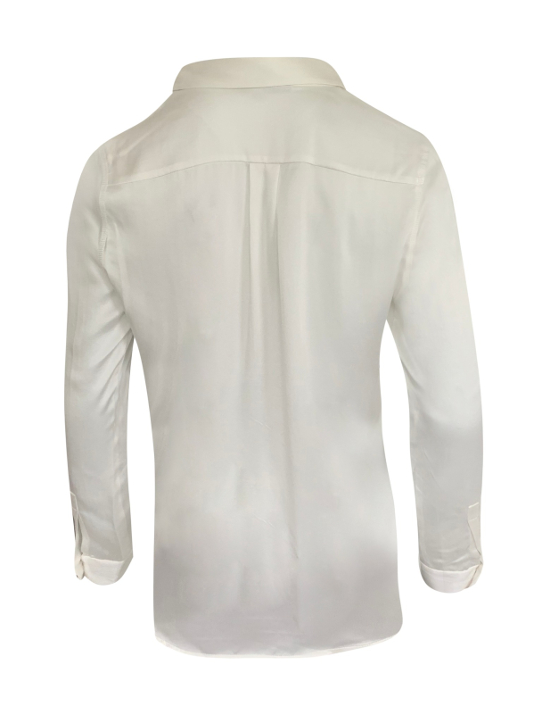 Amuse Classic Silkebluse, Offwhite - Image 2