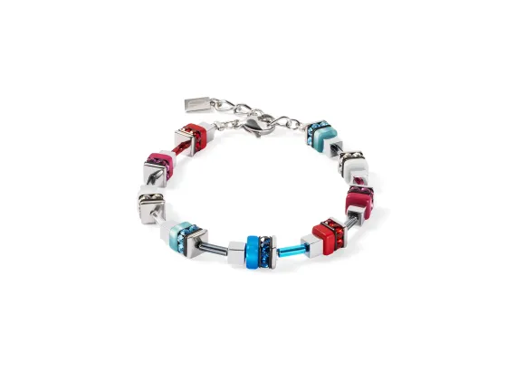 GEOCUBE Bracelet Modern Future Cube Blue & Red