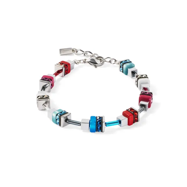 GEOCUBE Bracelet Modern Future Cube Blue & Red