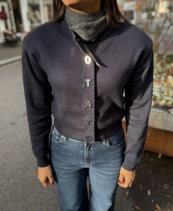 Firm Knit Cardigan - Sky Captain - Image 1