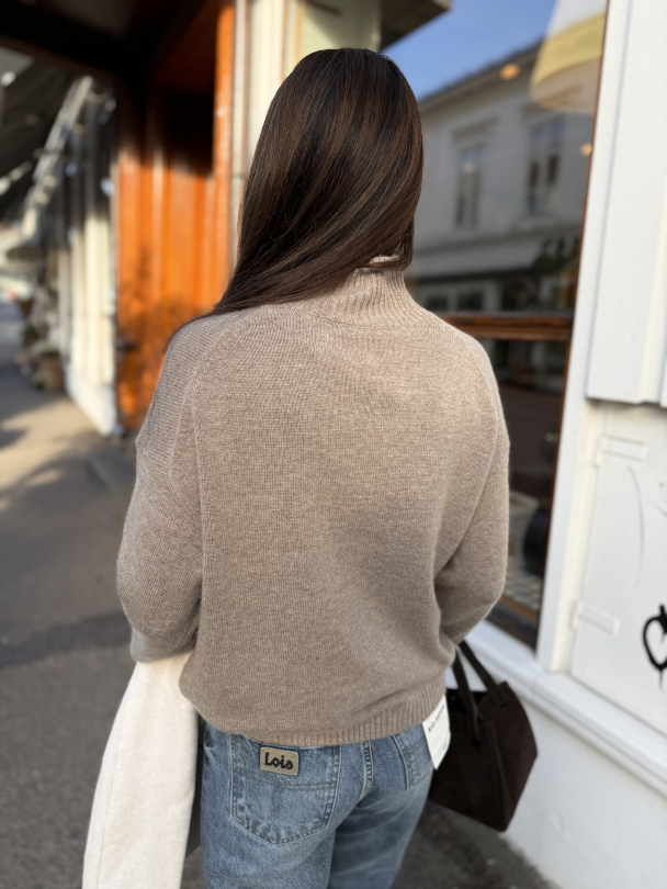 Cille Knit High Neck - Irish Cream  - Image 3