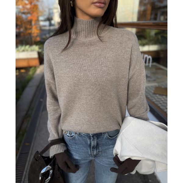 Cille Knit High Neck - Irish Cream 