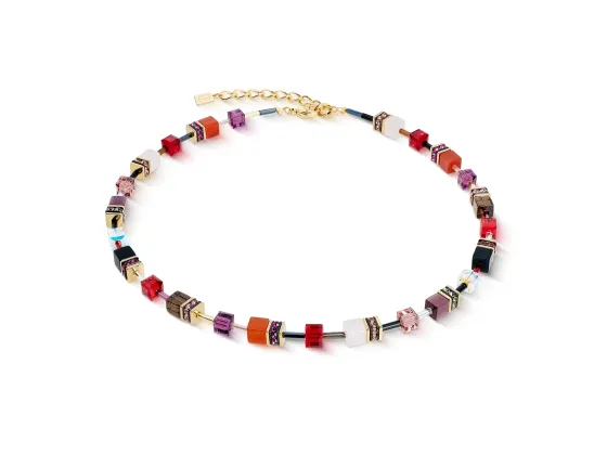 GEOCUBE Necklace Iconic Precious Festive Red