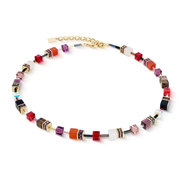 GEOCUBE Necklace Iconic Precious Festive Red
