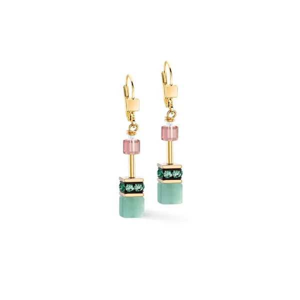 GEOCUBE Earrings Iconic Precious Art Nouveau