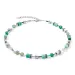 GEOCUBE Necklace Iconic Silver & Green