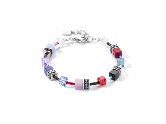 GEOCUBE Bracelet Iconic Silver & Royal