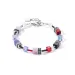 GEOCUBE Bracelet Iconic Silver & Royal