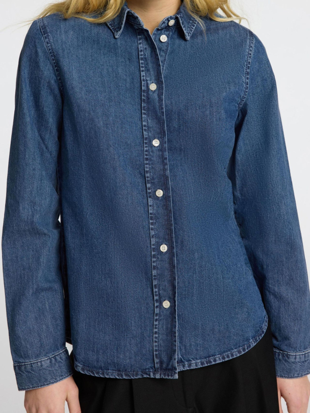 Bea Noa Regular Shirt - Medium Denim Blue  - Image 2
