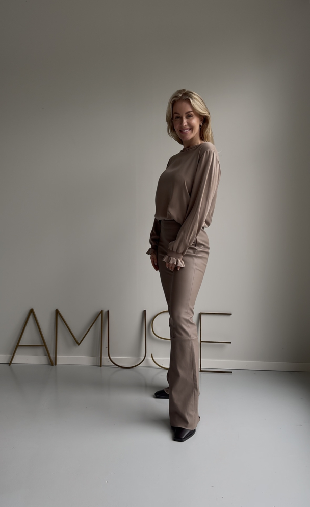 Amuse Molly skinnbukse, Nugat - Image 3