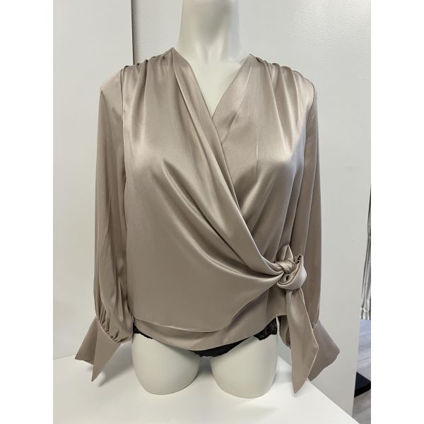 Anais silkebluse, Champagne