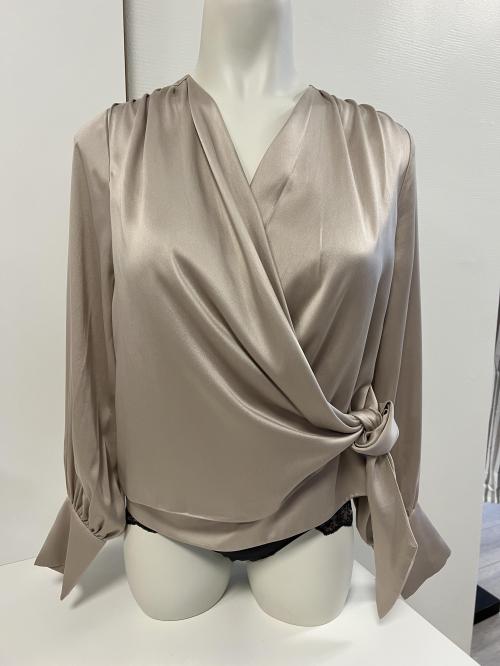 Anais silkebluse, Champagne