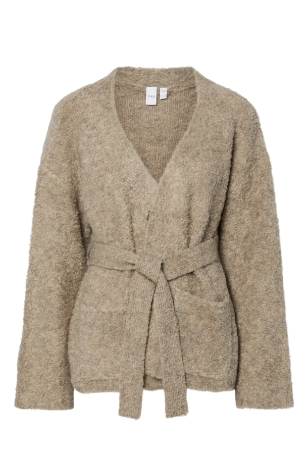 Plyra Knit Cardigan - Warm Taupe - Image 2