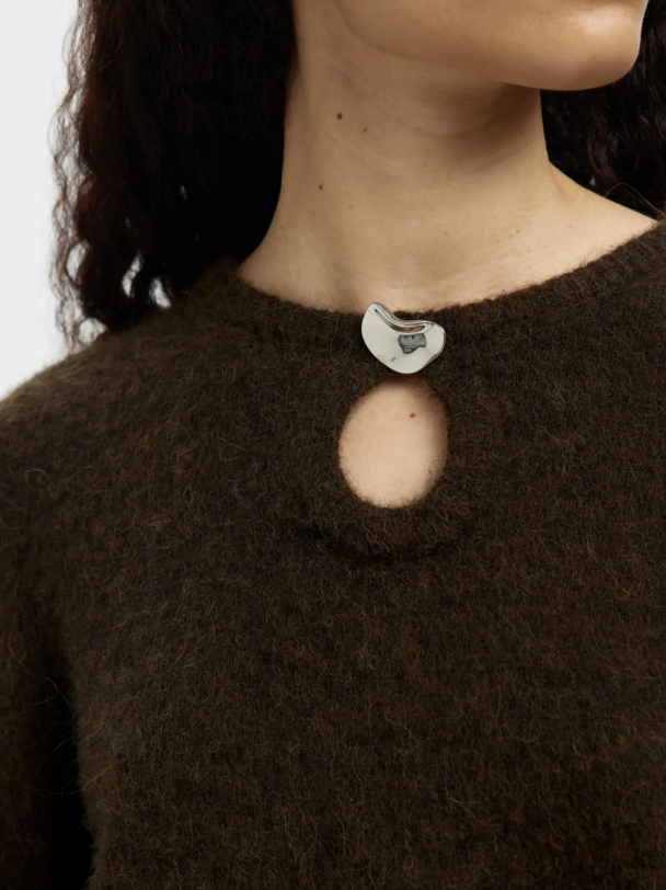 Lulu Brushed Knit Keyhole O-Neck - Delicioso - Image 3