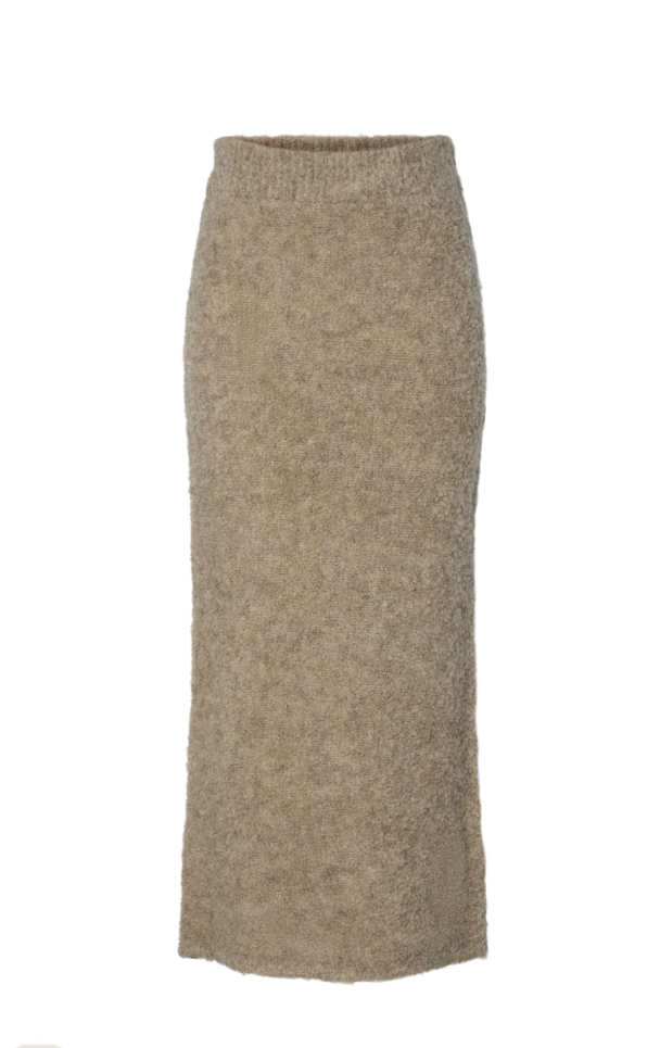 Plyra Ankle Knit Skirt - Warm Taupe - Image 2