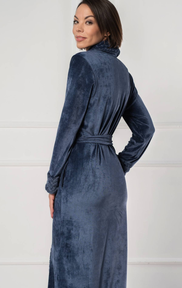 Loveland Bamboo Nicky velour, Nightblue - Image 3