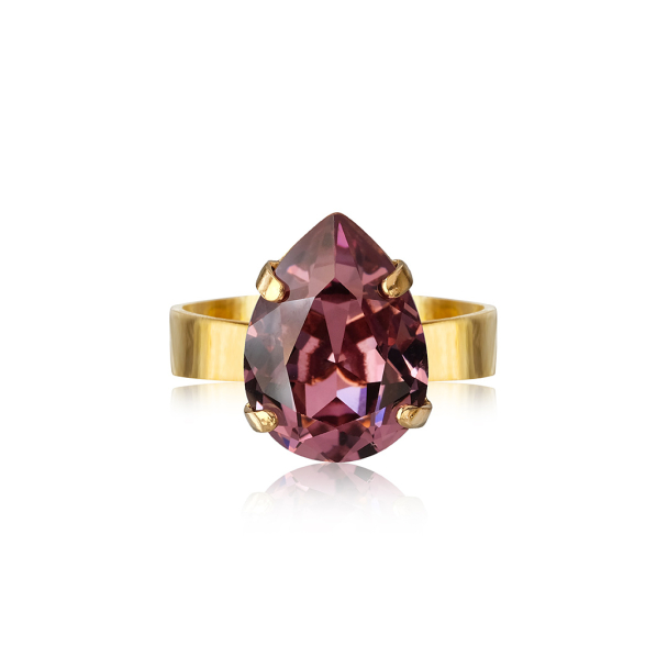 Mini Drop Ring - Burgundy