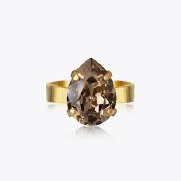 Mini Drop Ring - Greige