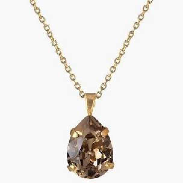 Mini Drop Necklace - Greige