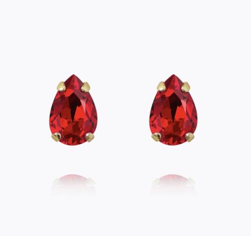 Petite Drop Stud Earrings - Light Siam